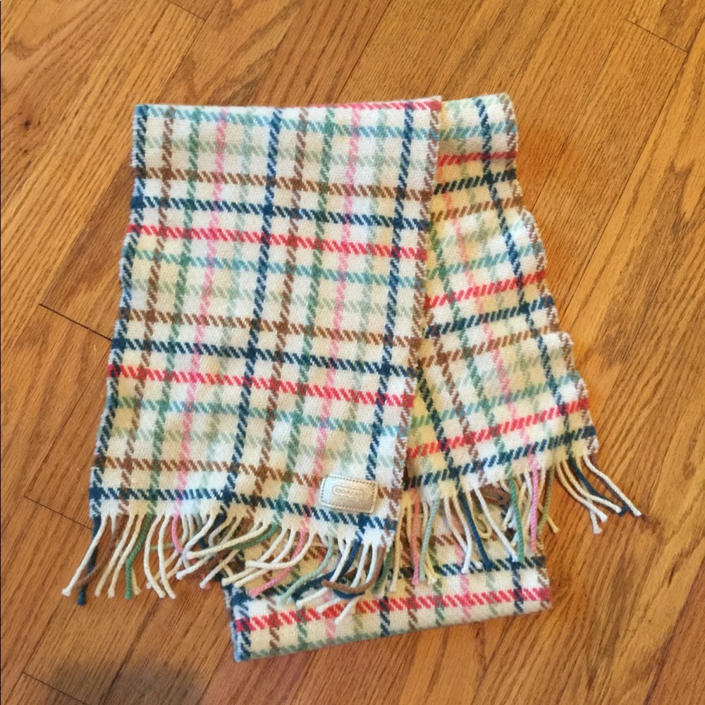 COACH Multi Colored Scarf! Worn once!